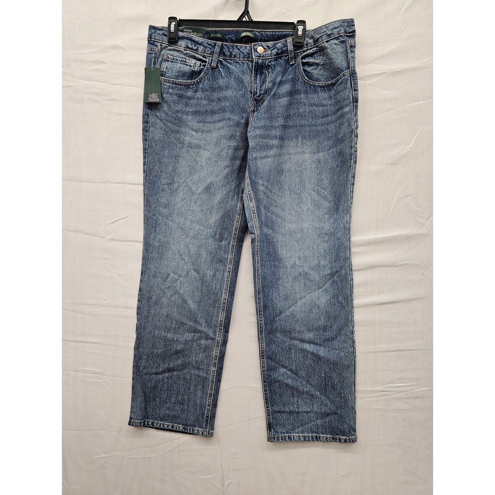 Wild Fable Womens Mid-Rise Straight Leg Jeans Medium Wash Blue Size 16 32 Inseam